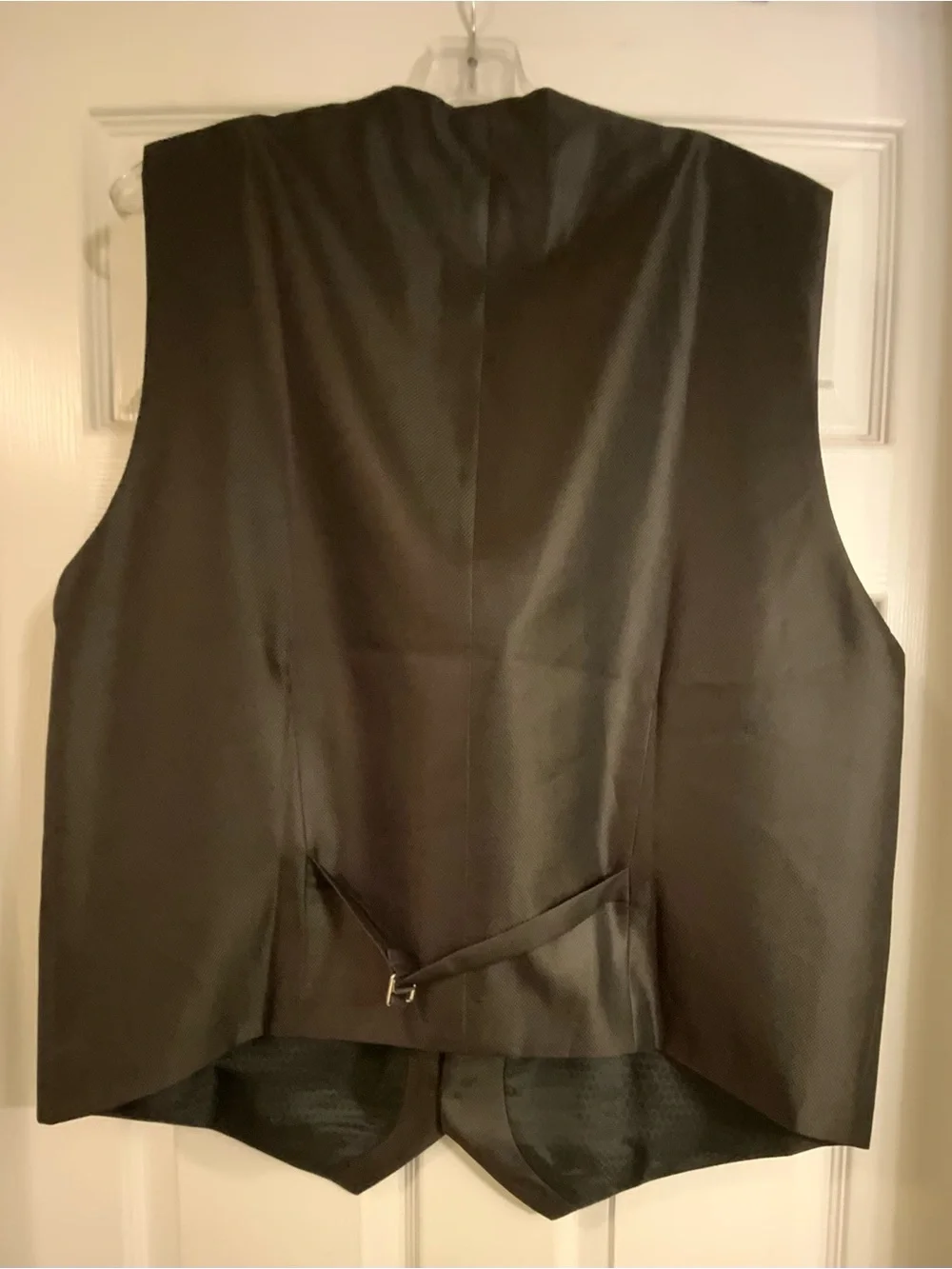 Gioberti Formal Suit Vest Dark Brown Fully Lined Textured Pattern Five Button